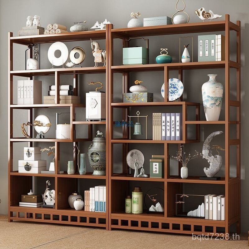 ตู้กระเป๋าชา Bogu ชั้นวาง Mail Storage ชั้นวางไม้ไผ่ชั้นวางหนังสือ Baoduo ห้องนั่งเล่นจีนตู้แสดงใหม่
