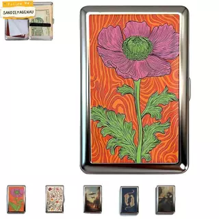 ARRIVEOK Vintage Card ,สไตล์วินเทจอเนกประสงค์ออกแบบโลหะ,Elegant Easy SnapโลหะวัสดุMulti-function Cash ID Card Holder