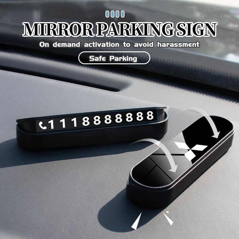 รถหมายเลขโทรศัพท์ที่จอดรถชั่วคราวการ์ดซ่อน Luminous อุปกรณ์เสริมอัตโนมัติสําหรับ Mitsubishi ASX Lanc