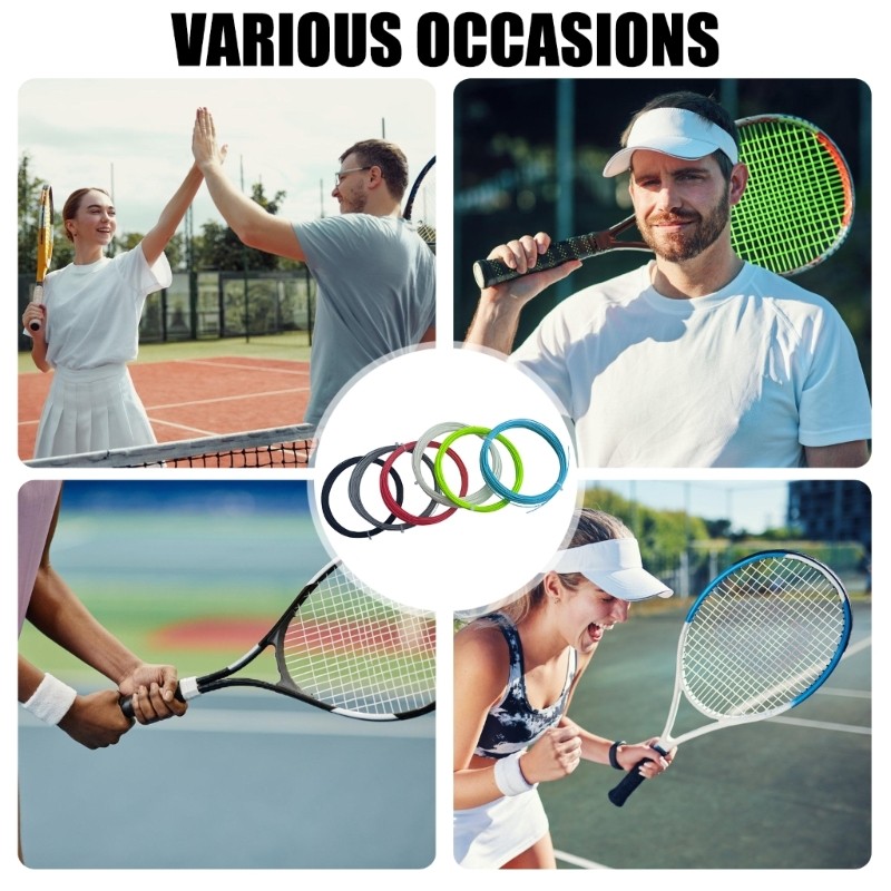 Amonoy Elastic 1 25 มม.เทนนิส Racquet String กีฬาแร็กเก็ต Racquet String สิ้นสุด