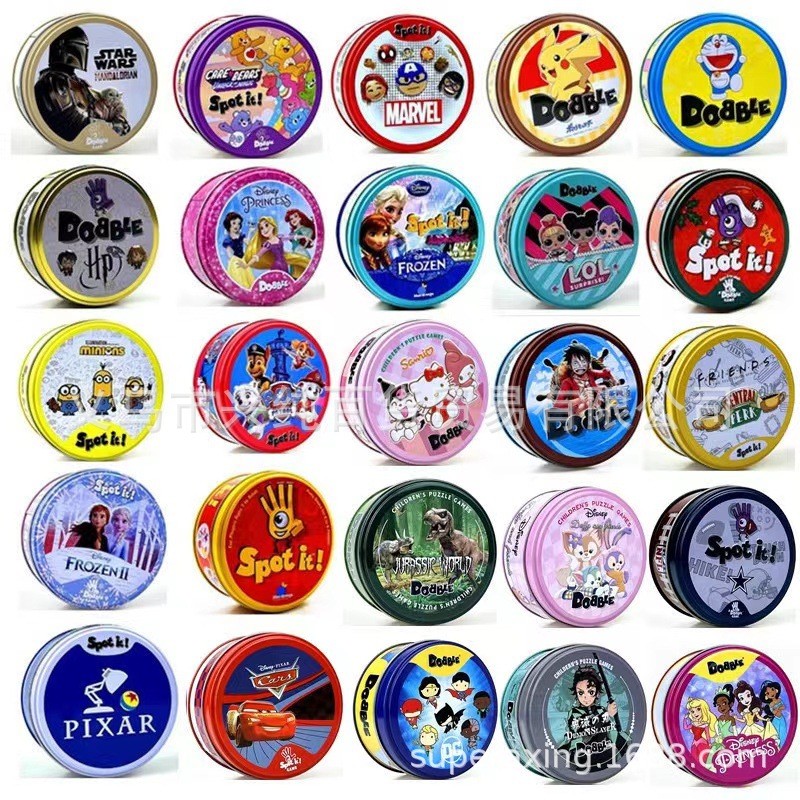 สินค้าใหม่ สต็อกพร้อม spot it Card dobble การ์ดเกมกระดานภาษาอังกฤษ Find You20260202