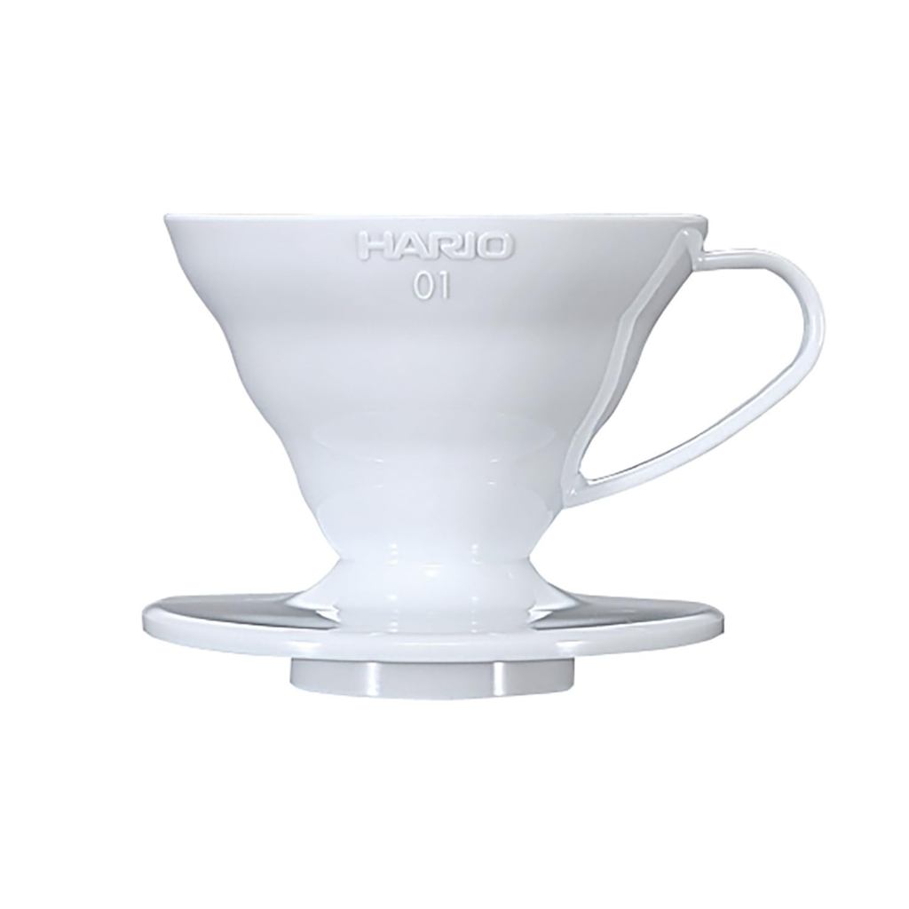 HARIO V60 01 Transparent Coffee Dripper White for 1-2 Servings VDR-01-W- Shipping from Japan -
