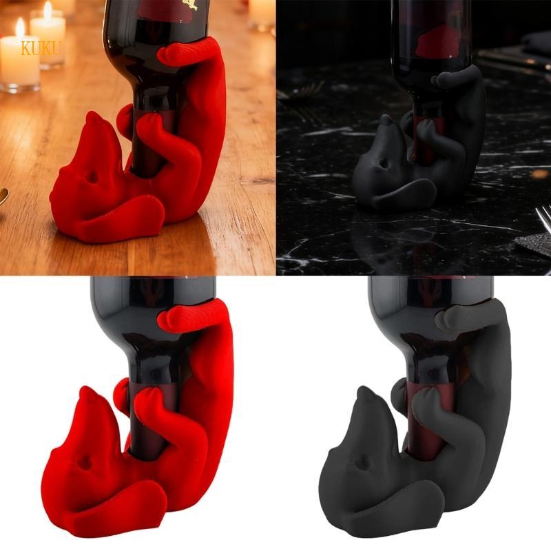 KU* Capricious Dog Shape Wine Display Rack สําหรับ Home Pubs และ Party Use