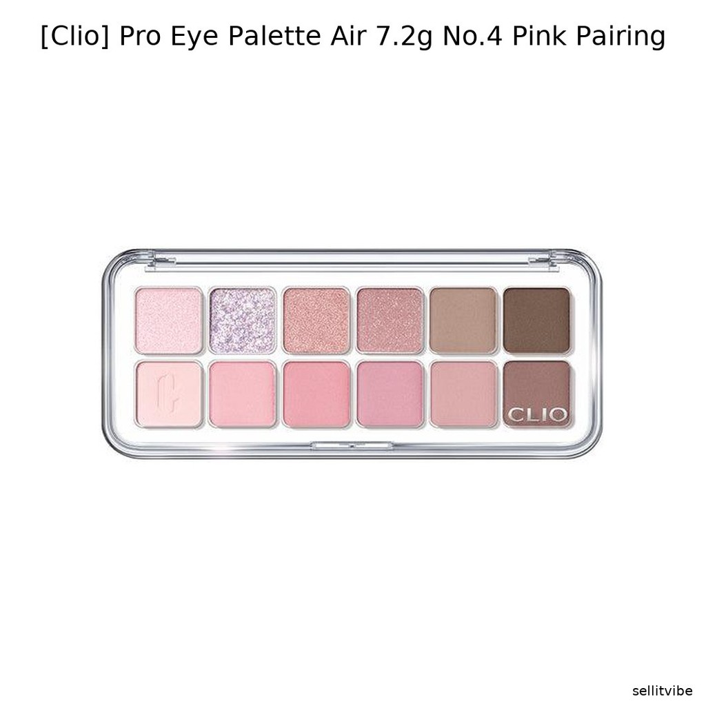 [Clio] Pro Eye Palette Air 7.2g No.4 Pink Pairing / Korean Eye Palette / Pink Shades / ของแท้ 100% โ