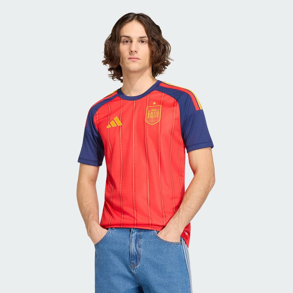 Adidas Football Spain 26 Home Jersey ผู้ชาย สีแดง JN4390