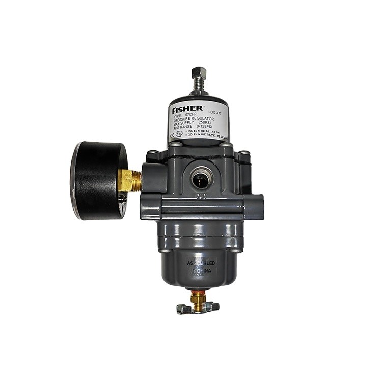 ขายร้อน American Fisher Original ใหม่ 0-125psi 67CFR-239 ลดความดันกรองตัวควบคุม Fisher Valve