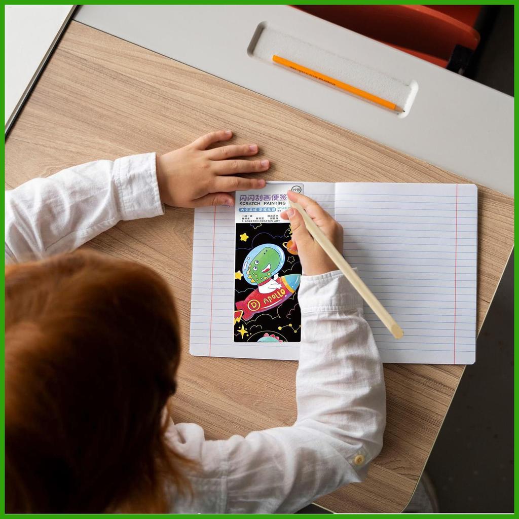 Childrens Scratch off Art Scratch off Paper Set Scratch off Paper Sheets Scratch off Art Crafts Note