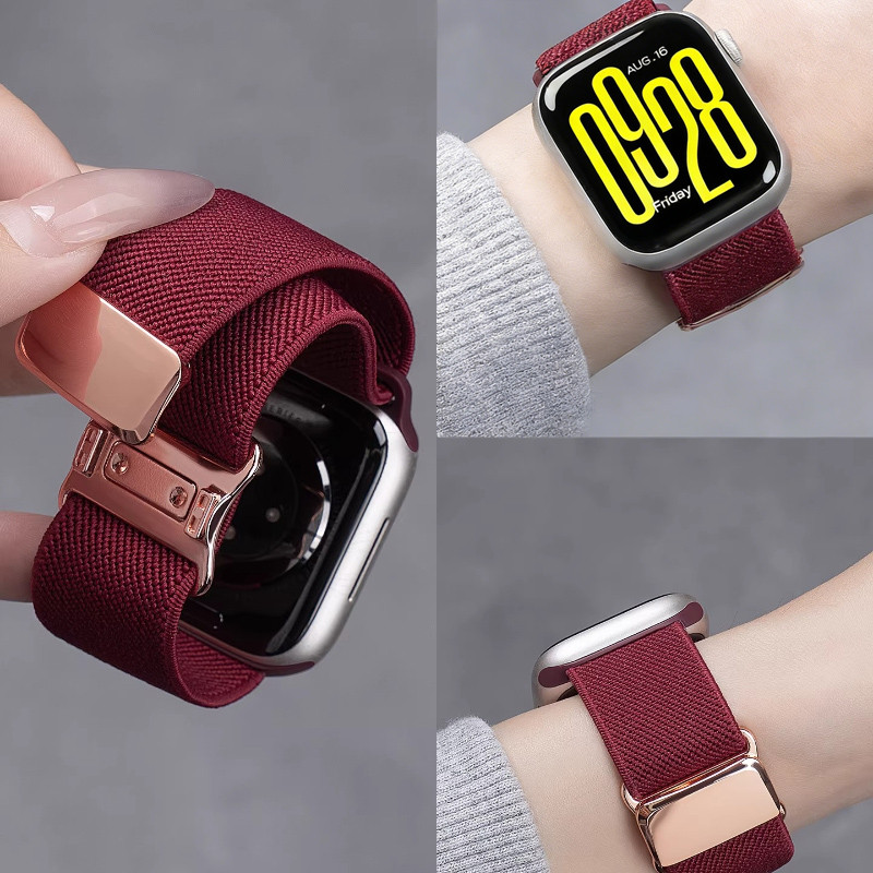 สายแม่เหล็กใหม่ปี 2026 สำหรับ Xiaomi Redmi Watch 6 5 4 3 สายนาฬิกาแอคทีฟแบบยางยืดไนลอนสำหรับ Redmi Watch 5 Lite สมาร์ทวอทช์ ระบายอากาศได้ดี เหมาะสำหรับเล่นกีฬา