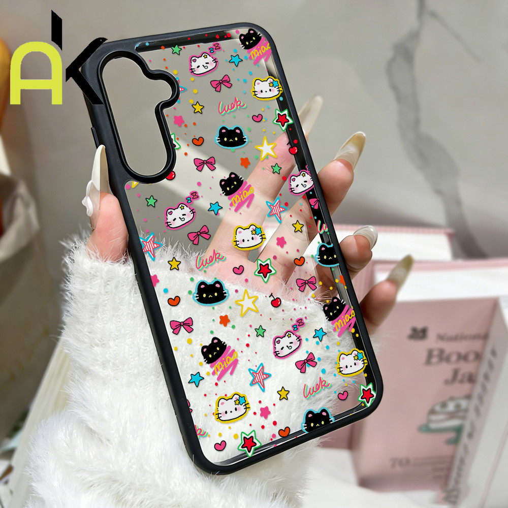 แมวน่ารัก เคส for Samsung A56 A07 A17 A36 A16 A15 A14 A13 A12 A05 A06 A34 A35 A54 A55 S23 S24 S25 S26 Ultra