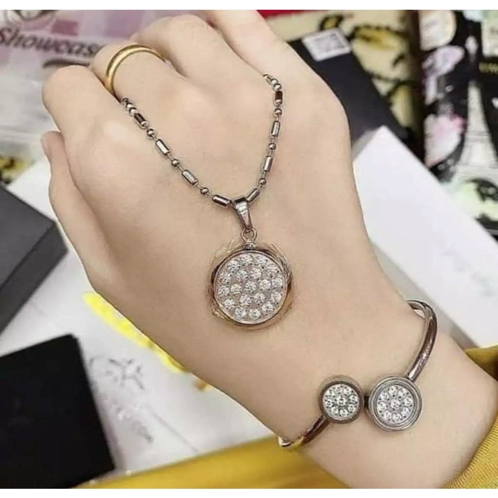 1 ชุด QUANTUM PENDANT สร้อยคอสุขภาพ FULL ROUND PEARL