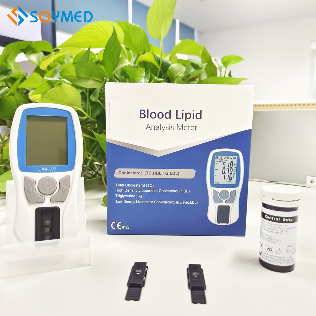 Dans SoyMed Cholesterol และ Lipids Test Kit เครื่องวัดไขมันในเลือด Lipid Profile Analyzer