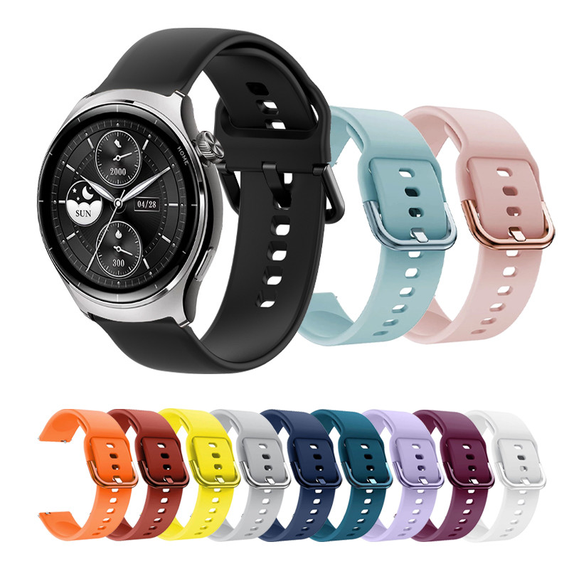 สีหัวเข็มขัดสายรัดซิลิโคนสําหรับ Mibro Watch Lite 3 Pro Lite 2 C2 C3 C4 A1 A2 GS Active