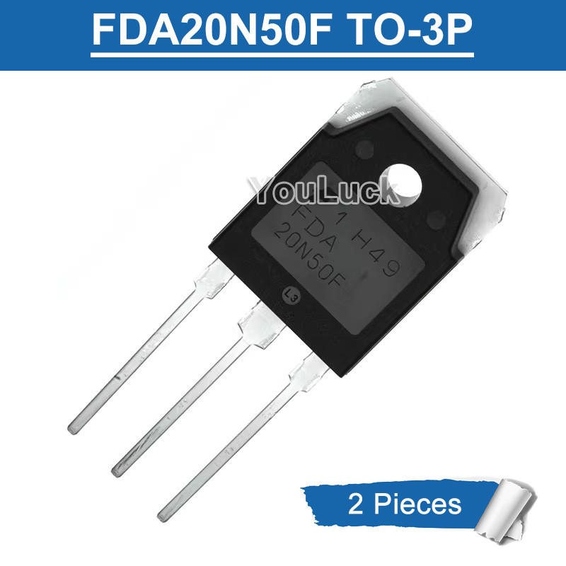 2 ชิ้น FDA20N50F TO-3P 22A/500V N-Channel MOSFET ทรานซิสเตอร์ใหม่เดิม