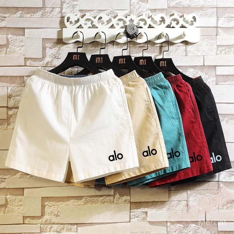 ALO Shorts Three-Quarter Pants Summer Men's Pants Ultra-Short Pants Men's Beach Shorts Loose Sports 