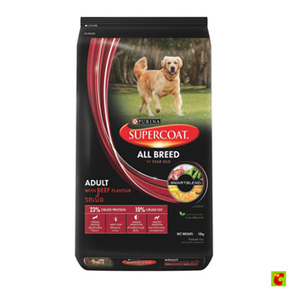 ซุปเปอร์โค้ท อาหารสุนัข สูตรเนื้อวัว สำหรับสุนัขโต 10 กก.
