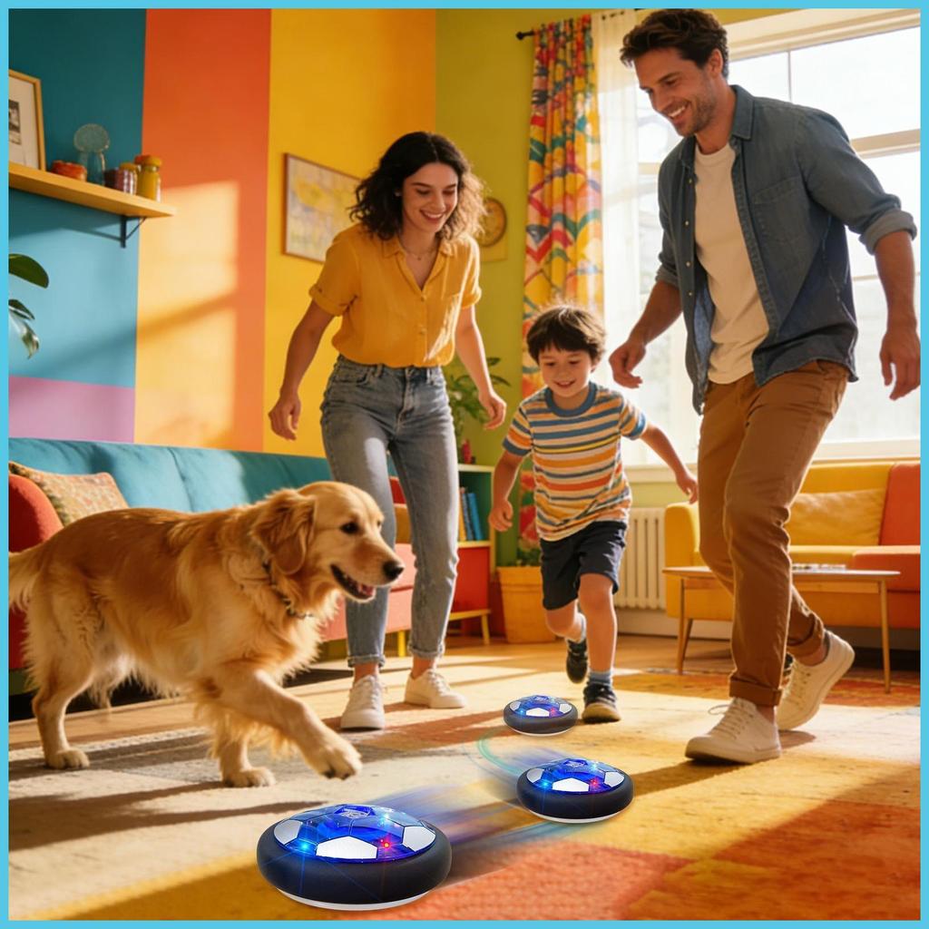 Hover ฟุตบอล Ball ของเล่นไฟฟ้าในร่มพร้อมไฟ LED เด็กฟุตบอลเกมกลางแจ้งสําหรับเด็กชายหญิง mueadegth