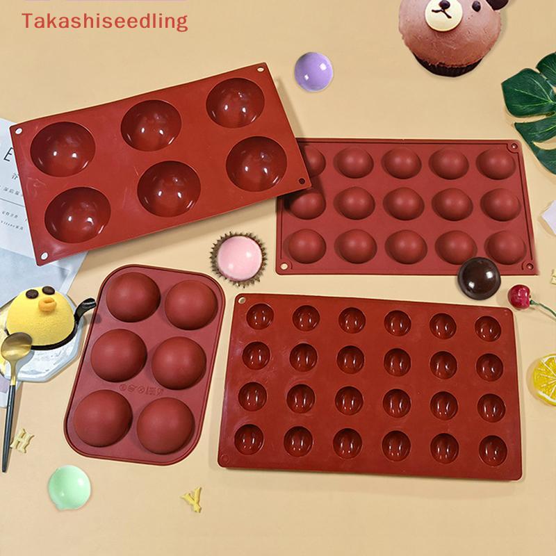 (Takashiseedling) ถาดอบ 1 ชิ้น แม่พิมพ์ขนม แม่พิมพ์ซิลิโคน แม่พิมพ์ลูกบอลช็อคโกแลต แม่พิมพ์ซิลิโคน แม่พิมพ์เค้กอมยิ้ม เครื่องมืออบในครัว