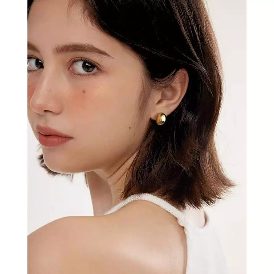 ✨LULU✨ Nari 925 needle (ML-070) ต่างหู ก้านเงิน(S925)