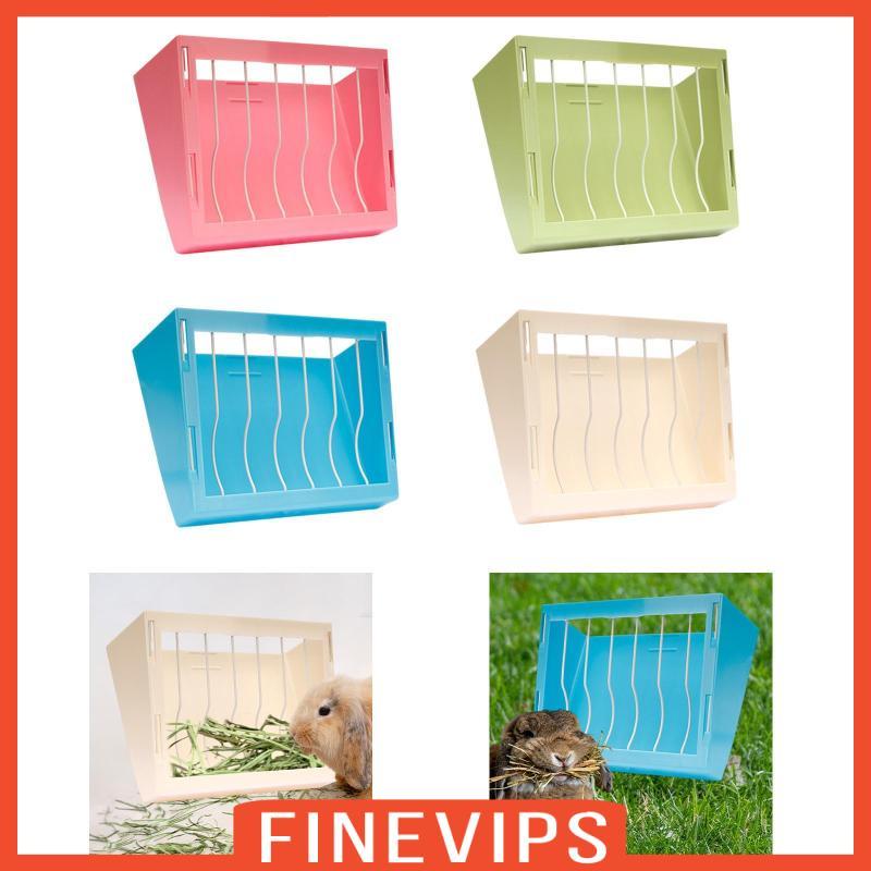 [Finevips] Rabbit Hay Feeder Waste Hut Hay Storage Feeder Hay Container Squirrel Feeding