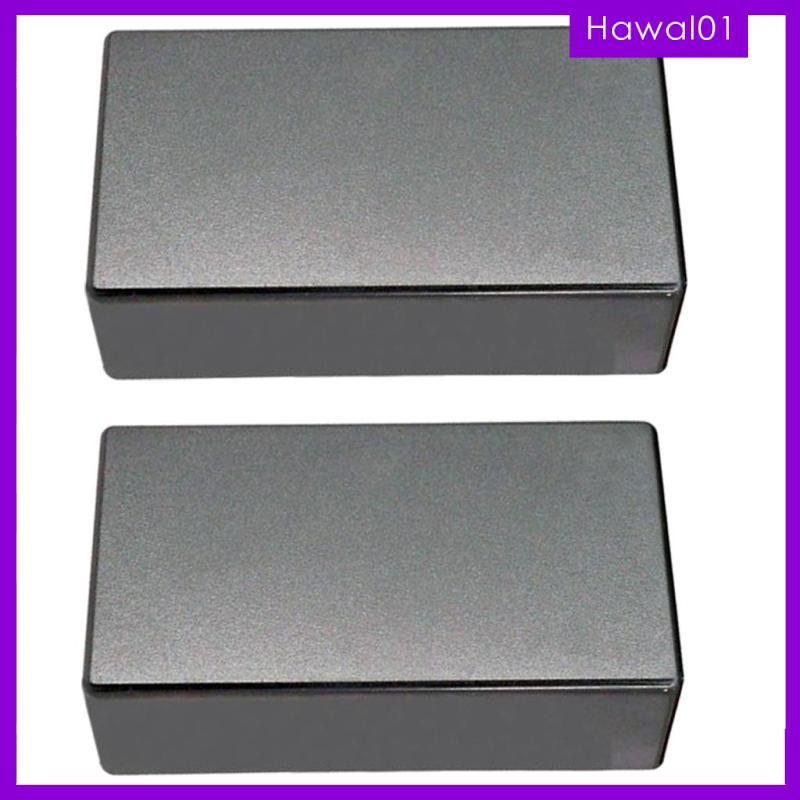 [Hawal] 2 ชิ้นสีดําน้ําหนักเบาปิดผนึกปิดกีตาร์ Humbucker รถกระบะสําหรับกีตาร์ไฟฟ้าฝาครอบเปลี่ยน 69.5