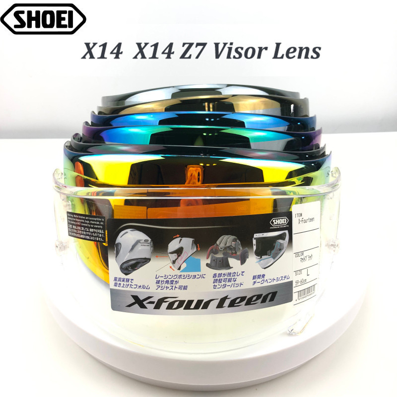 2025NEW2025 ใหม่เลนส์หมวกกันน็อคเต็มรูปแบบสําหรับรถจักรยานยนต์ Shoei X14 X-14 Z7 Shoei X14 Visor Sho