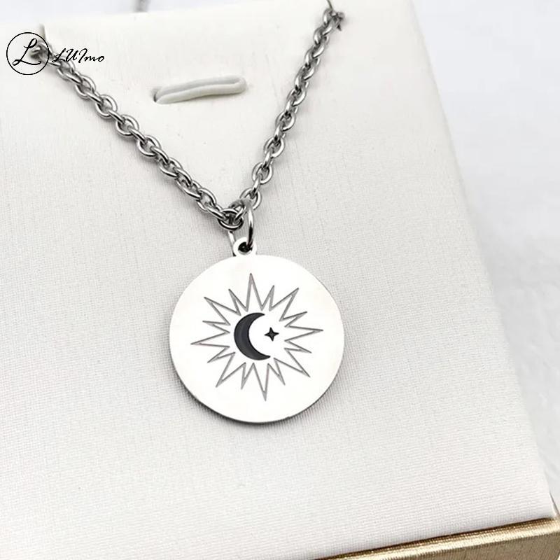 จี้วงกลม titanium steel สำหรับคอสเพลย์ Moon Star จากซีรีย์ The Eclipse