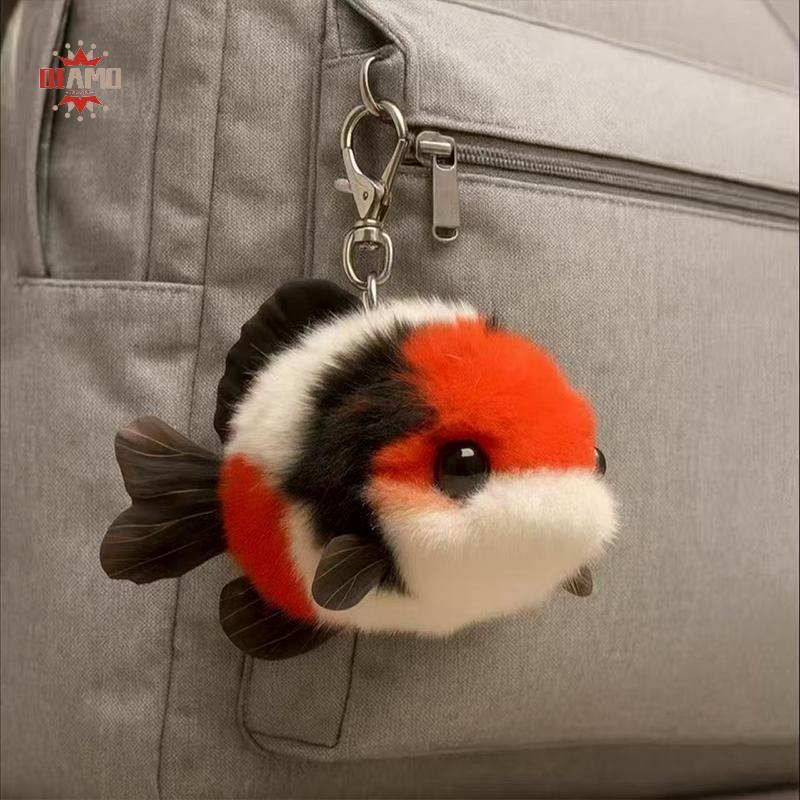 DIAMONDLURE Luy Koi Fish สําหรับเพื่อนที่ดีที่สุด: ตุ๊กตาน่ารัก Koi Fish พวงกุญแจ/เครื่องประดับ Bapa