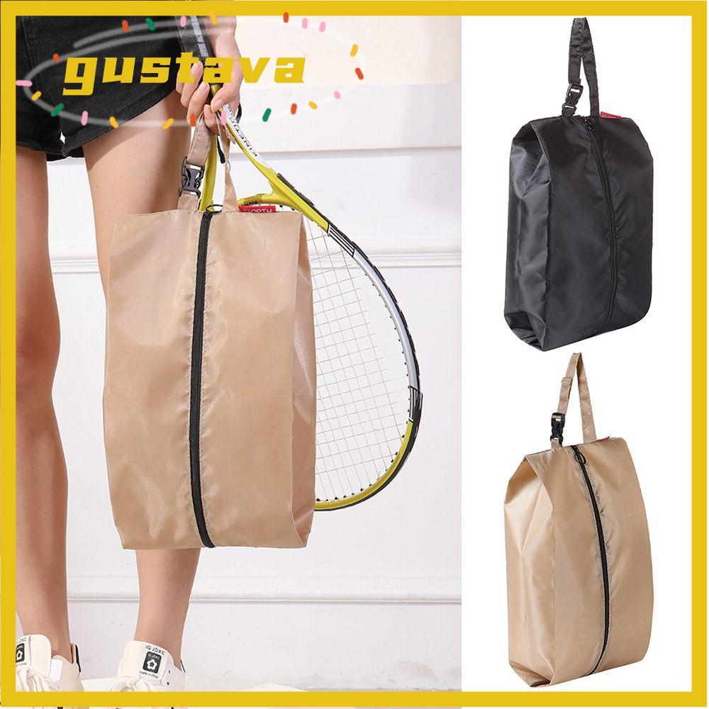 GUSTAVA Shoes Bag, Black Khaki Shoes Organizer, Portable Hanging Protection Dust Storage Bag Shoes
