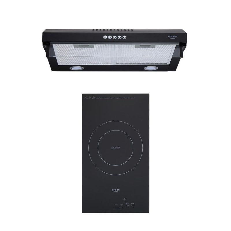 KITCHEN STUDIO ชุดครัว เครื่องดูดควัน HD-60SD-3C-BK + เตาอินดักชั่น HB-30I-1Z-1C