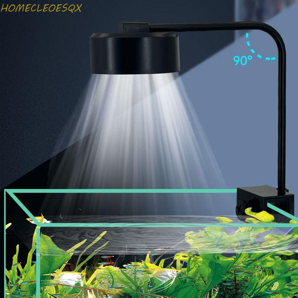 HOMECLEEOESQX Mini Clip-on Aquarium โคมไฟ, 3 โหมดสีกันน้ําถังปลาคลิปโคมไฟ,อเนกประสงค์ประหยัดพลังงาน 