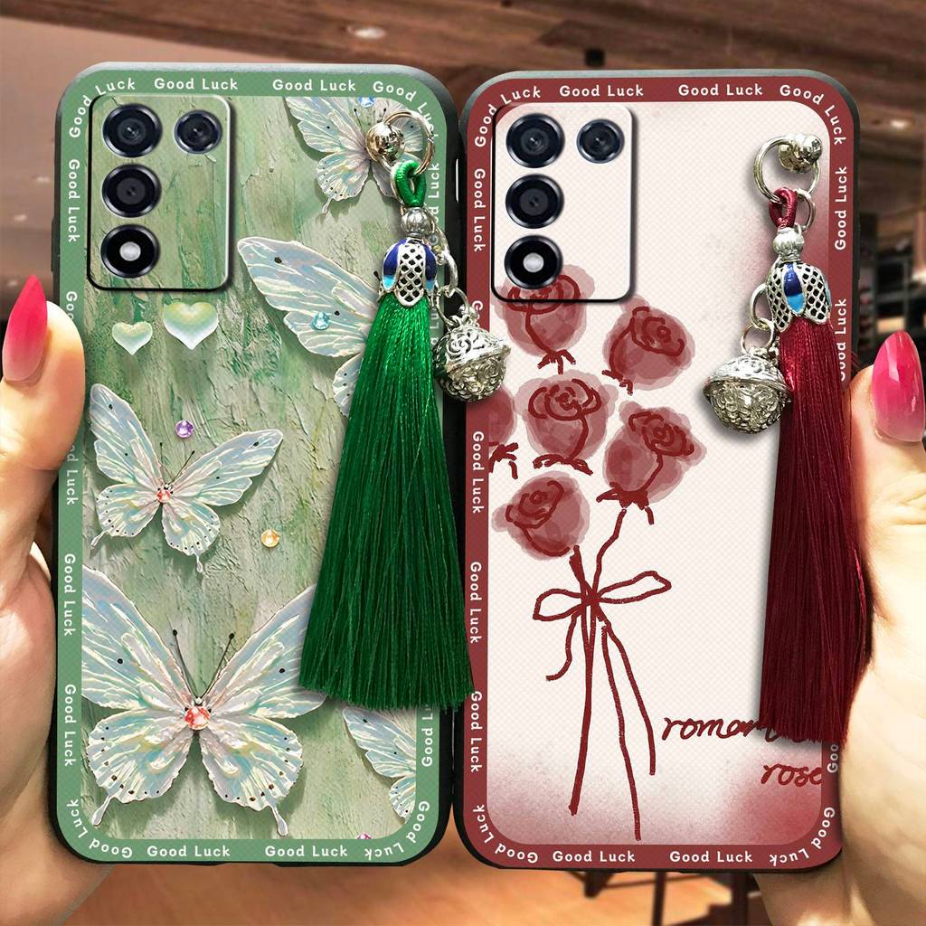 พู่ Bell เคสโทรศัพท์สําหรับ OPPO K9S/Realme Q3S/Q3T/K10 Vitality Edition กันกระแทกกระเป๋าโทรศัพท์กัน