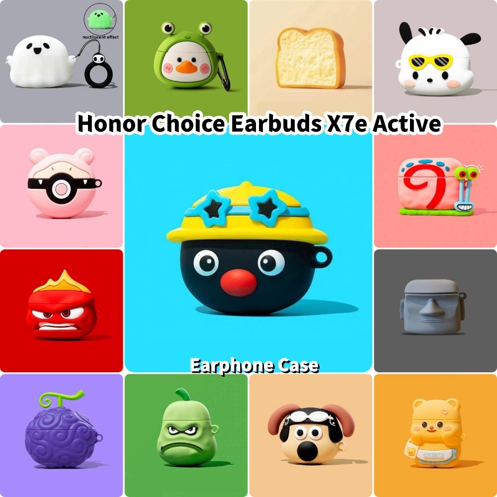 imamura สําหรับ Honor Choice หูฟัง X7e Active Case Casing Soft Silicone Creative Cartoon หูฟัง Case 