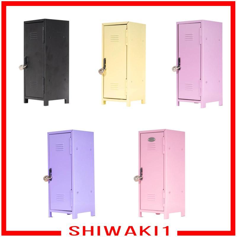 [Shiwaki1] Mini Locker Multi-Functional Cute Desk Cabinet สําหรับคีย์เครื่องสําอางห้องน้ํา