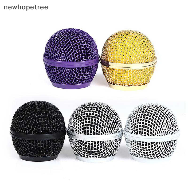 [newhopetree] 1 ชิ้น Shure SM58 Wireless Mic Grille Replacement Head Part-Professional Party Mic สต็