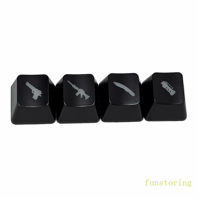 FUN ทนทาน ABS Backlit Keycap สําหรับ Creative WASD R4 คีย์บอร์ดเกม Keyca