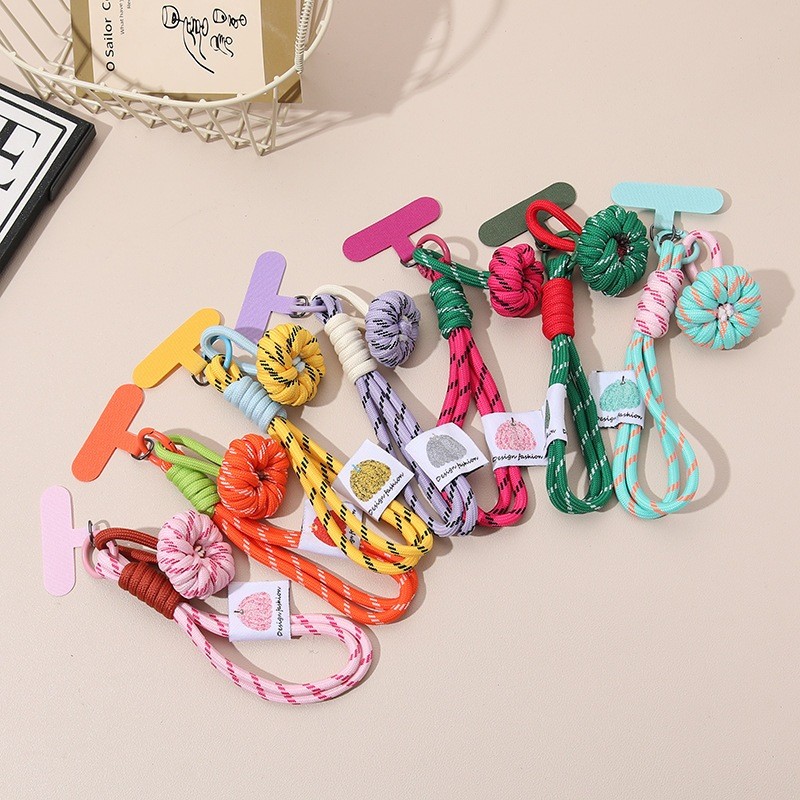 HP GANTUNGAN PHONE STRAP PUMPKIN KNOT STRAP MN-2229 อุปกรณ์ตกแต่งโทรศัพท์สุดน่ารัก