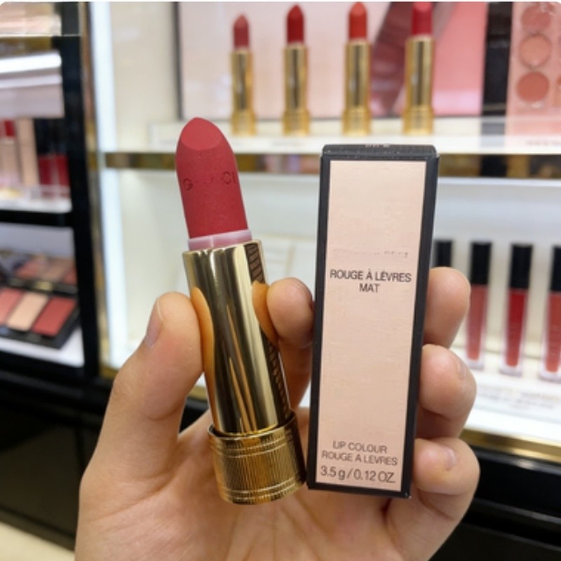 Classic Matte Lipstick 3.5g Gold Tube Light Luxury Packaging Color Rendering Plump Not Stuck Lip Lin
