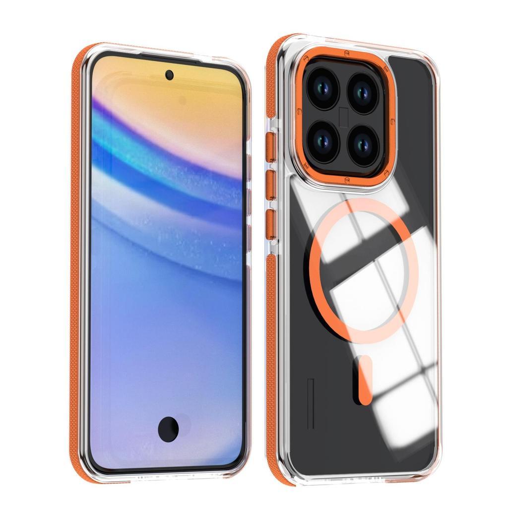 เคสโทรศัพท์แบบใสสําหรับ Xiaomi 15T Pro Ultra / 14T Pro / Redmi Note 14 5G / 13 5G / Note 12 4G  การชาร์จไร้สายแม่เหล็ก, การป้องกันเลนส์อะคริลิค, ฝาหลังแบบแข็งกันกระแทก