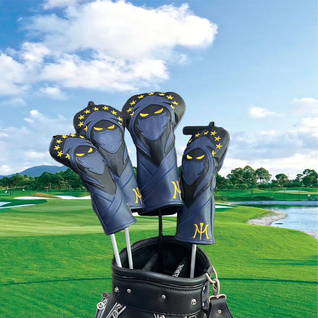 Miura Ninja Golf Club Cover ฝาครอบไม้ฝาครอบเหล็กฝาครอบแม่เหล็กปิด Rod Head Cover Putter Cover