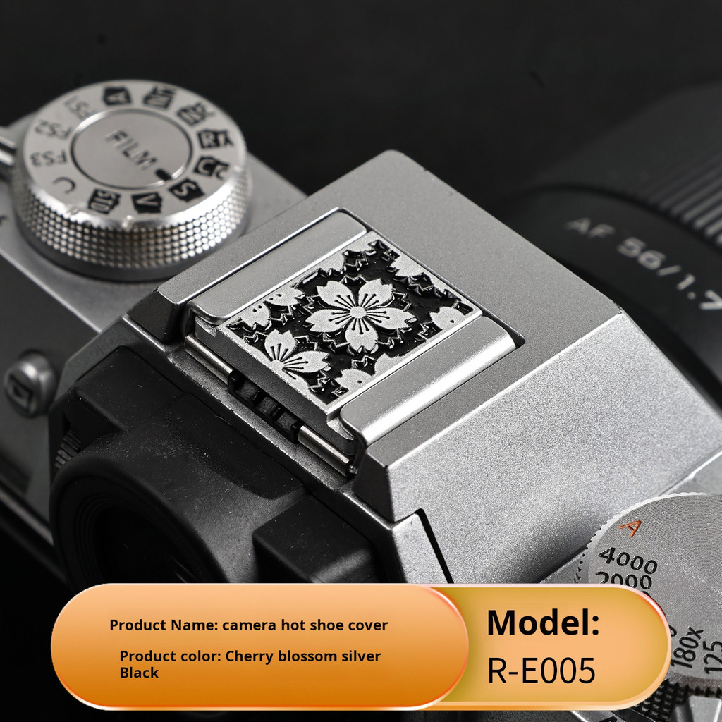 Cherry Blossom Metal hot Shoe Cover for Nikon Fujifilm Canon X100VI XT50 ZFC GR2 XM5 Z30 Z50 Decorat