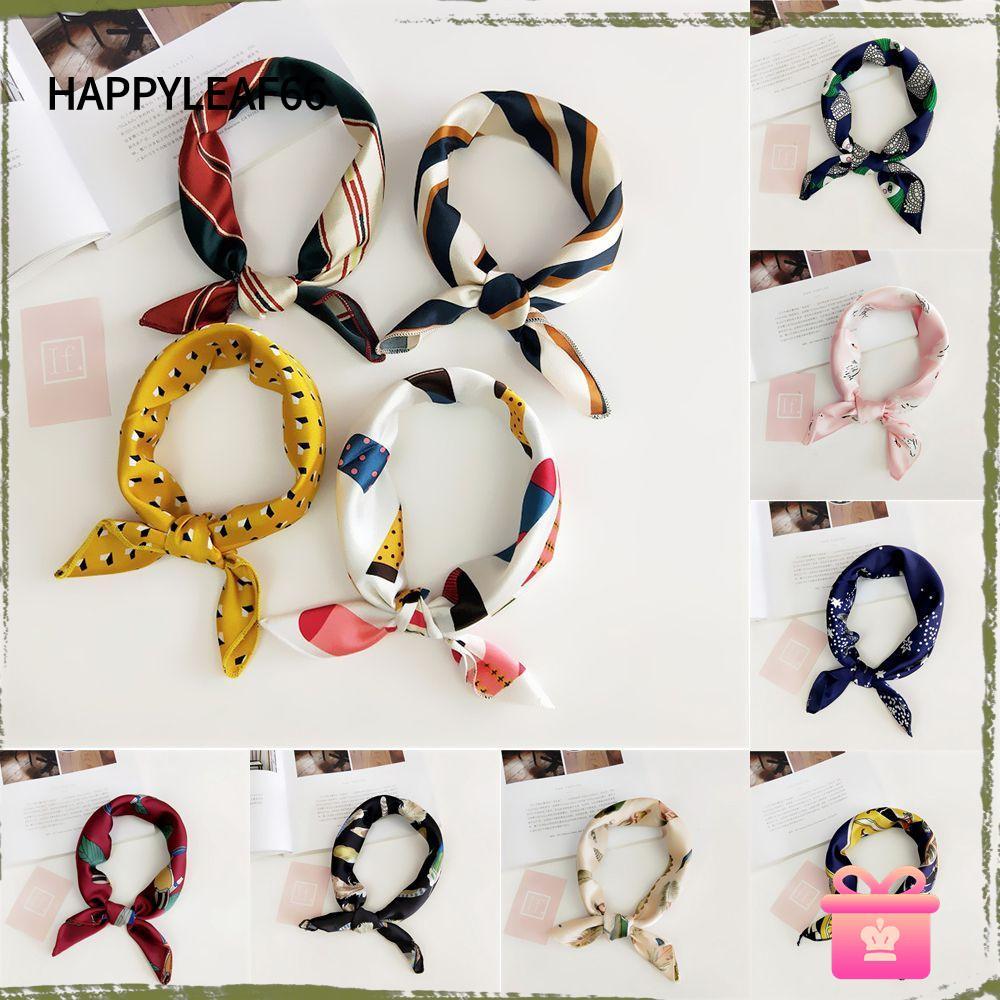 HAPPYLEAF66 Square Scarf Fashion Small Vintage Women Head Neck