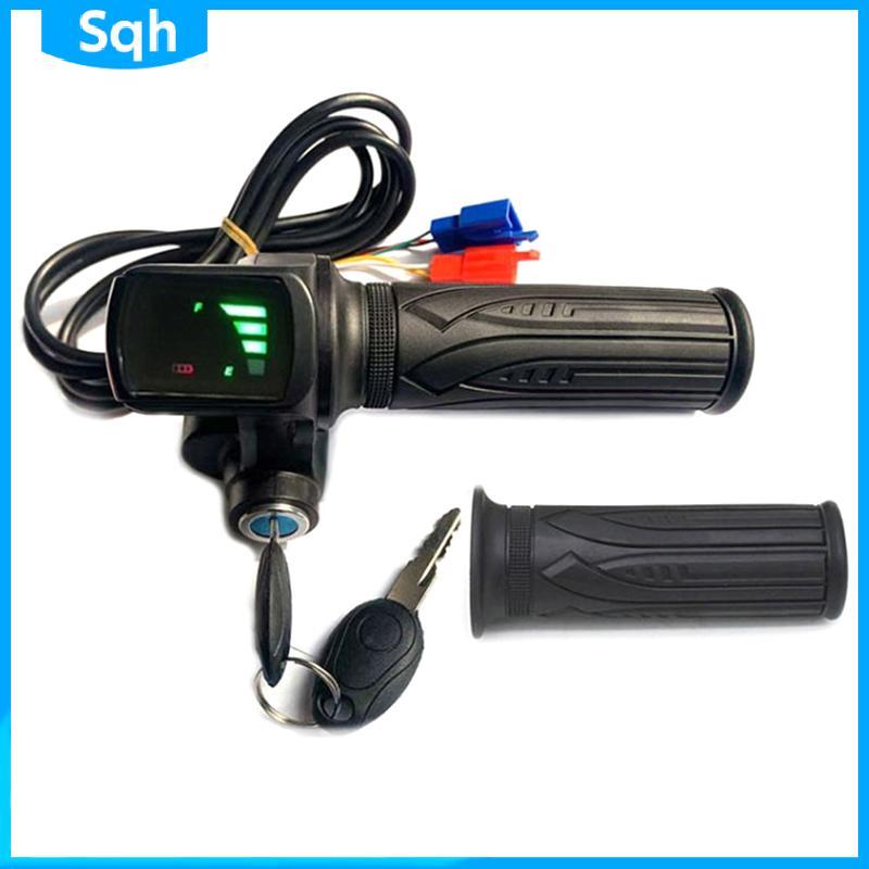 คันเร่งไฟฟ้าจักรยาน 36V48V สำหรับ E-bike & สกู๊ตเตอร์ไฟฟ้า พร้อมจอแสดงผล LED