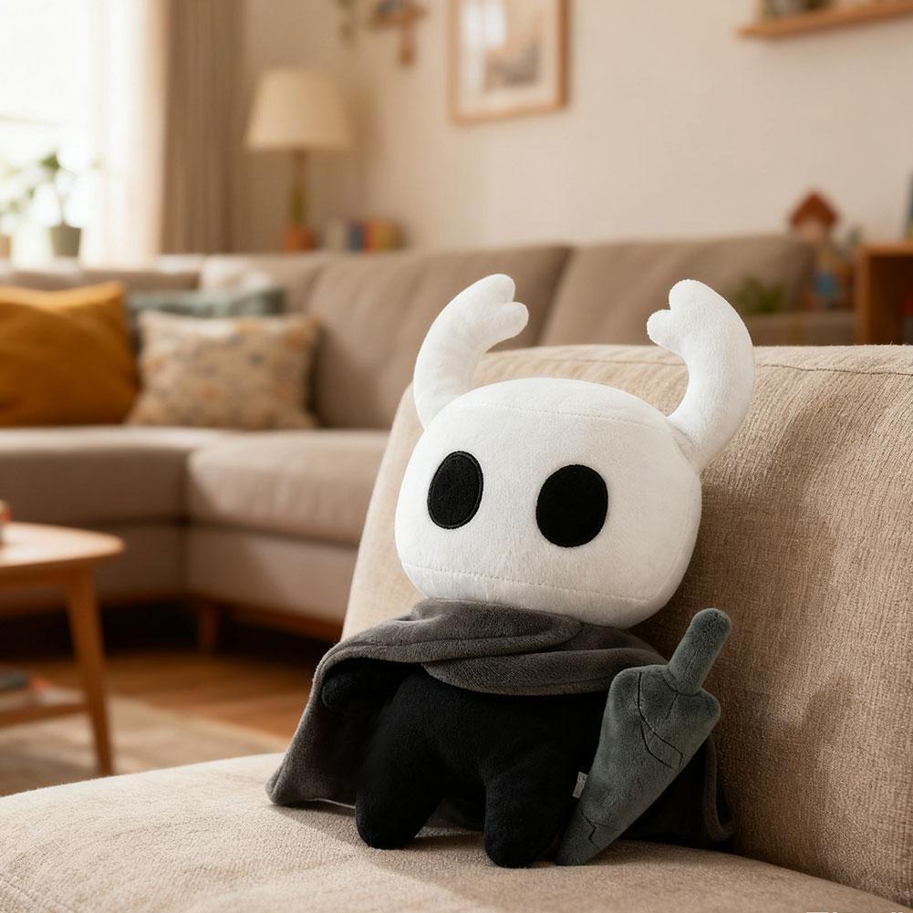 Hollow Knight ของเล่นตุ๊กตาเกม Knight Plush และตัวเลข Talking Ghost คอสเพลย์ตุ๊กตา Grub T7v6