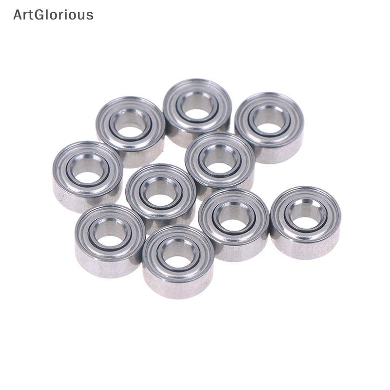 Art 10pcs 683ZZ 3*7*3 มม.แบริ่งขนาดเล็ก Chrome เหล็ก 683 ZZ 2Z 683Z ภายใน Bore 3 มม.ขนาดเล็ก Deep Gr