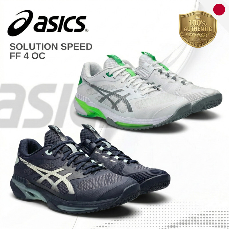 ASICS SOLUTION SPEED FF 4 OC Men's Tennis Shoes 1041A534 - Lightweight Agility Clay Court - Japan