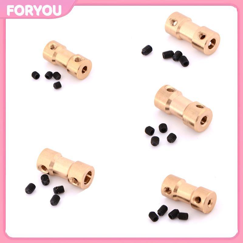 FORYOU ใหม่ 2/3/3.1/4/5 มม.มอเตอร์เพลาทองแดงข้อต่อ Coupler Connector อะแดปเตอร์แขน null