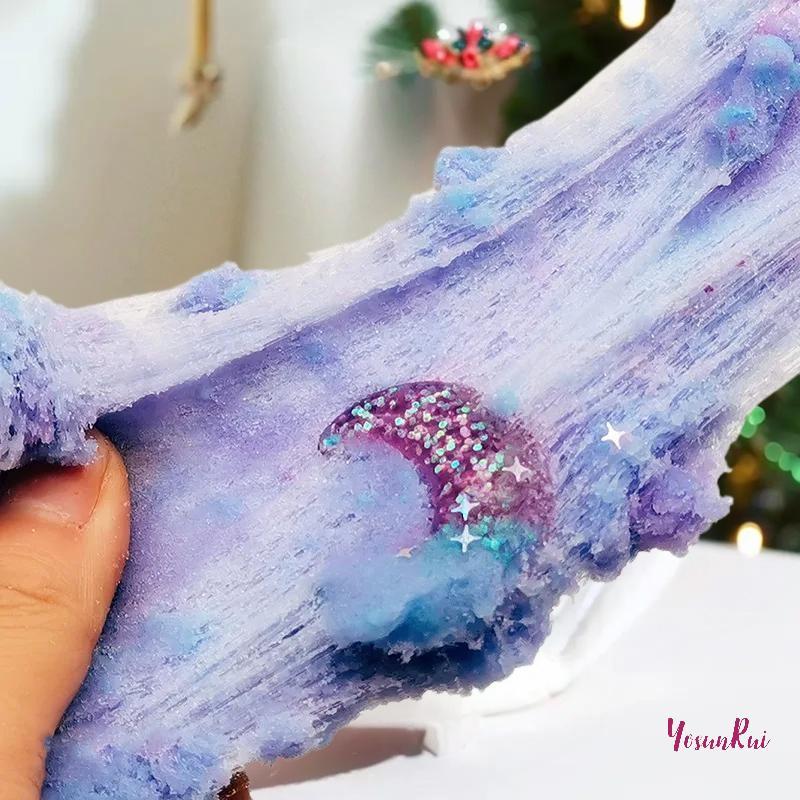 YosunRui] 1 ชุด 60ml Moon Snowflake Mud Diy Dpress เกมของเล่น Slime Kit Cotton Butter Mud Fluffy Putty Non Sediment สี Clay ของเล่นใหม่