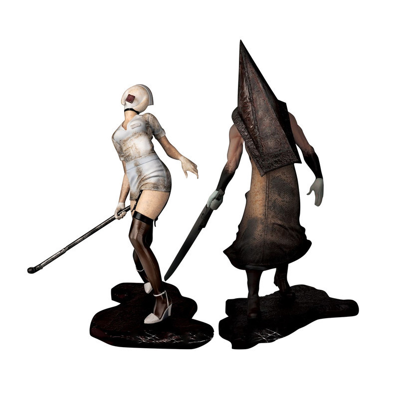 Authentic KONAMI Silent Hill 2 Bubble Head Nurse, Triangle Head, Red Pyramid Figure