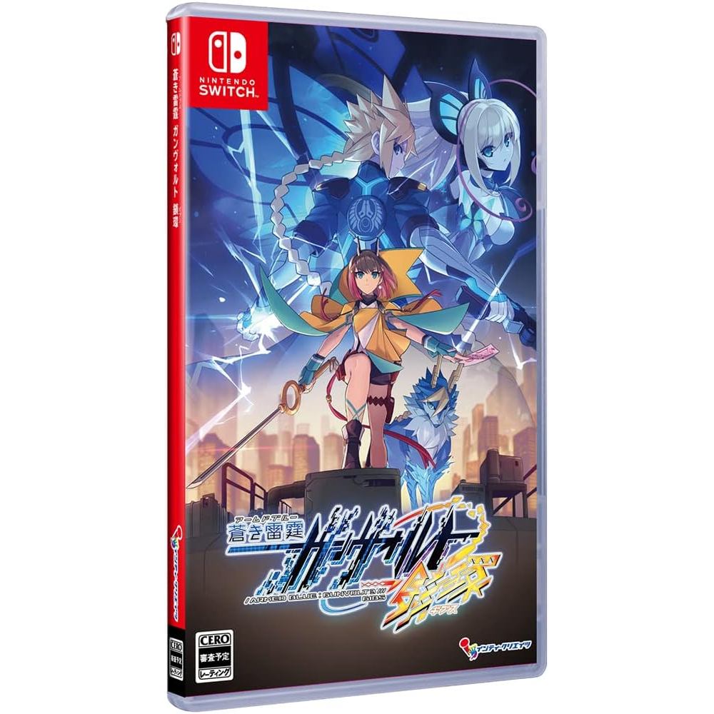 แผ่นเกม Nintendo Switch 🎮 Azure Striker Gunvolt 3 | แท้มือ1 🆕 | Zone2 ญี่ปุ่น 🇯🇵 (เปลี่ยนภาษา Engได้