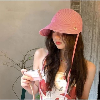 หมวกชาวประมง กันแดด ดีไซน์แบบมีเชือกผูก ลายสองด้าน หลายแบบ หมวกกันแดด ฤดูร้อน ส่งไวจากไทย